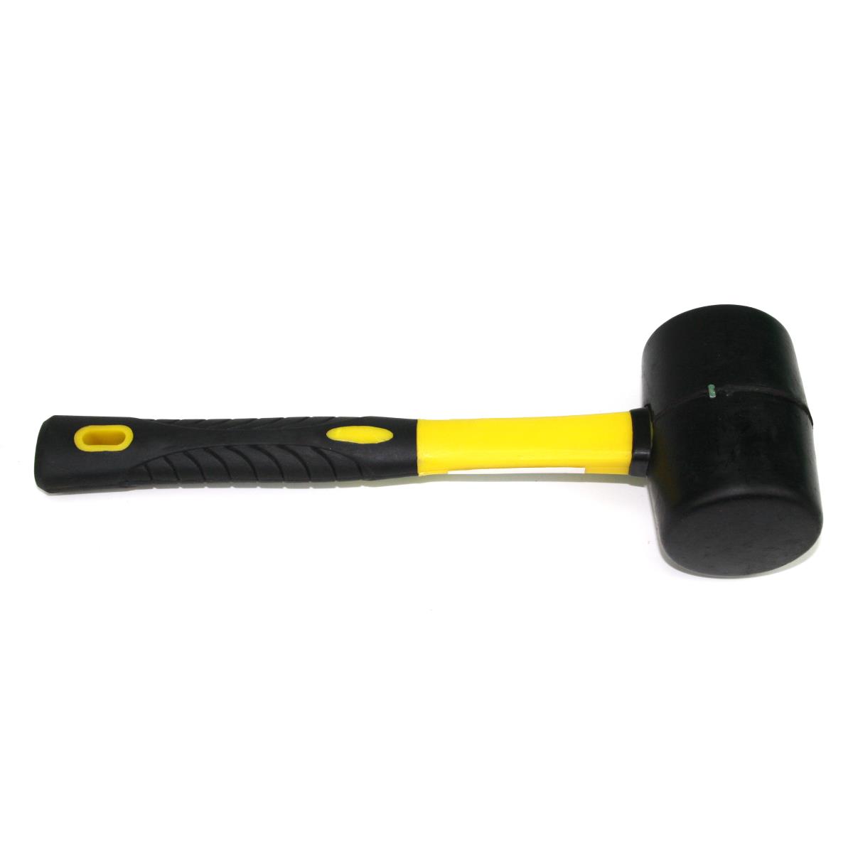 Bild 1: Gummihammer Schonhammer mit Kunststoffgriff 225g schwarz / gelb Gummihammer Schonhammer mit Kunststoffgriff 225g schwarz / gelb,NoName,DH8039 8OZ, 2010803900801