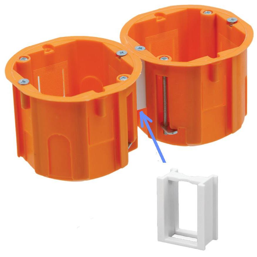 10x Hohlwanddosen Schalterdose Hohlraumdose Ø 60x60mm erweiterbar A.0040P,Pawbol,A.0040P, 4243067013941