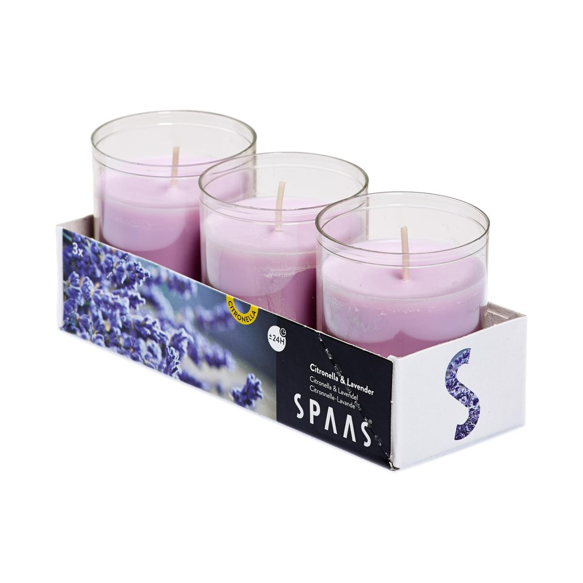 4 x Citronella Lavendel Duftlichter Anti Mücken Kerzen Teelichter Mückenabwehr ,Spaas,000051332868, 0676424768965