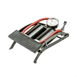 Doppelzylinder Fußluftpumpe Manometer  Auto Moped Fußpumpe 