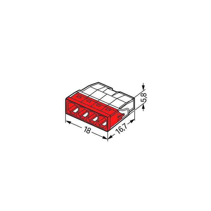 5x Wago Klemmen Kabelklemme Lüsterklemme Hebelklemme Dosenklemme Verbindung,Wago,2273-204, 4015022732040