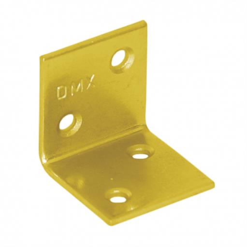 Breitwinkel gleichschenklig 30x30x30mm gelb verzinkt Winkelverbinder Stuhlwinkel,Domax,4011, 5907708140111