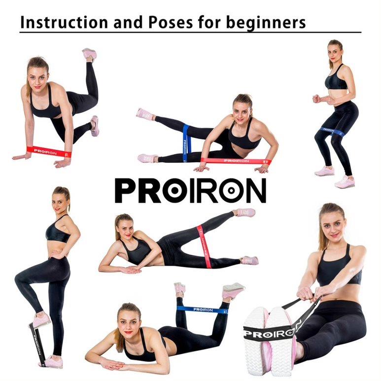 Fitnessbänder Set Widerstandsbänder Anti-Rutsch Fitnessband Gymnastikband Yoga,Proiron,PRO-TLD02-6, 6942590002511