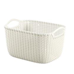 CURVER Aufbewahrungskorb Knit XS 3 Liter Cremefarbe Aufbewahrungsbox Korb Creme