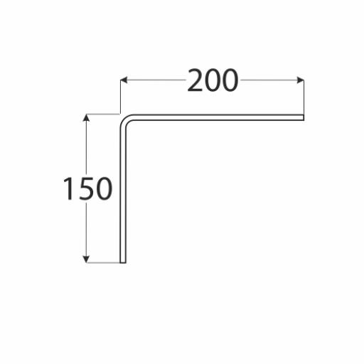 einfache Träger schmal 200x150mm  Regalwinkel Wandkonsole Holzkonsole aus Holz,Velano,5216, 5907708152169