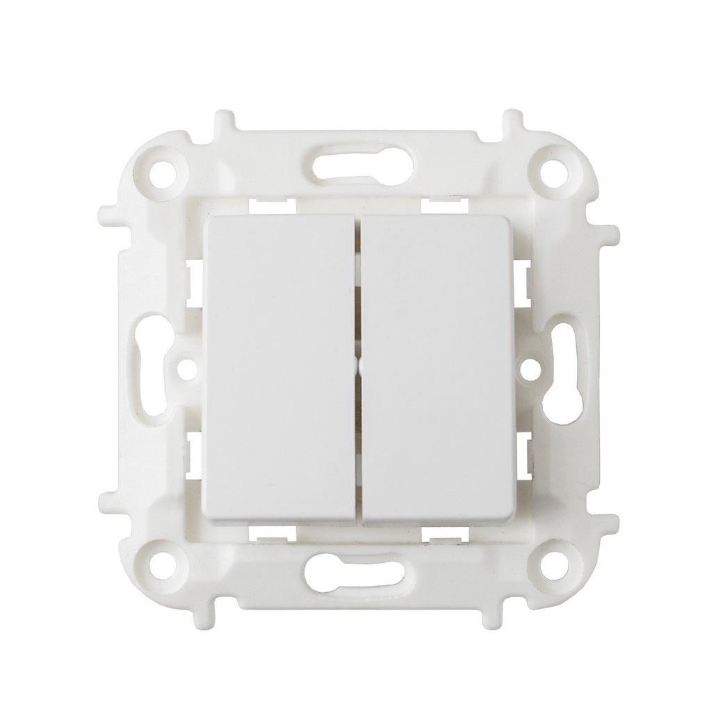 Serienschalter Unterputz Lichtschalter (ohne Rahmen) weiß serie RITA,Okko,C510-3002, 4810158037065