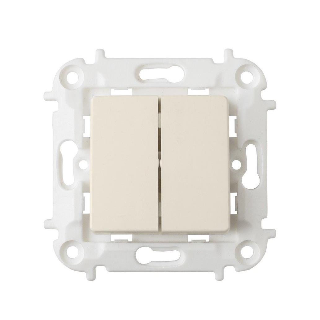 Serienschalter Unterputz Lichtschalter (ohne Rahmen) creme serie RITA,Okko,C510-3002-C, 4810158094006