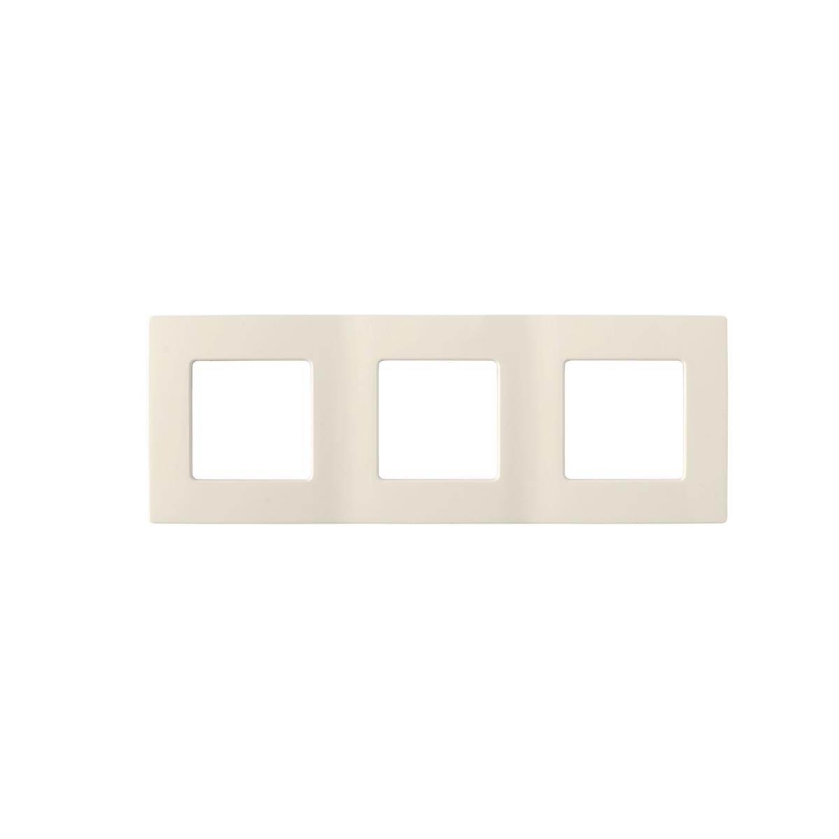 3-fach Rahmen für Steckdose Schalter Lichtschalter Dreifach creme Serie RITA,Okko,735212.373-C, 4810158094198
