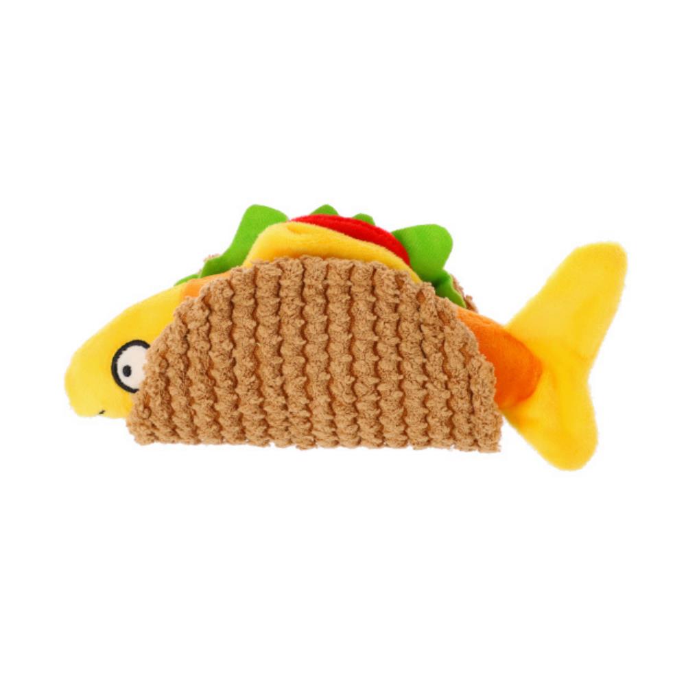 Plüschtier für Hund Spielzeug Quiecker Kuscheltier Taco 20 cm Hundespielzeug Plüschtier für Hund Spielzeug Quiecker Kuscheltier Taco 20 cm Hundespielzeug,Dingo,16992, 5904760169920