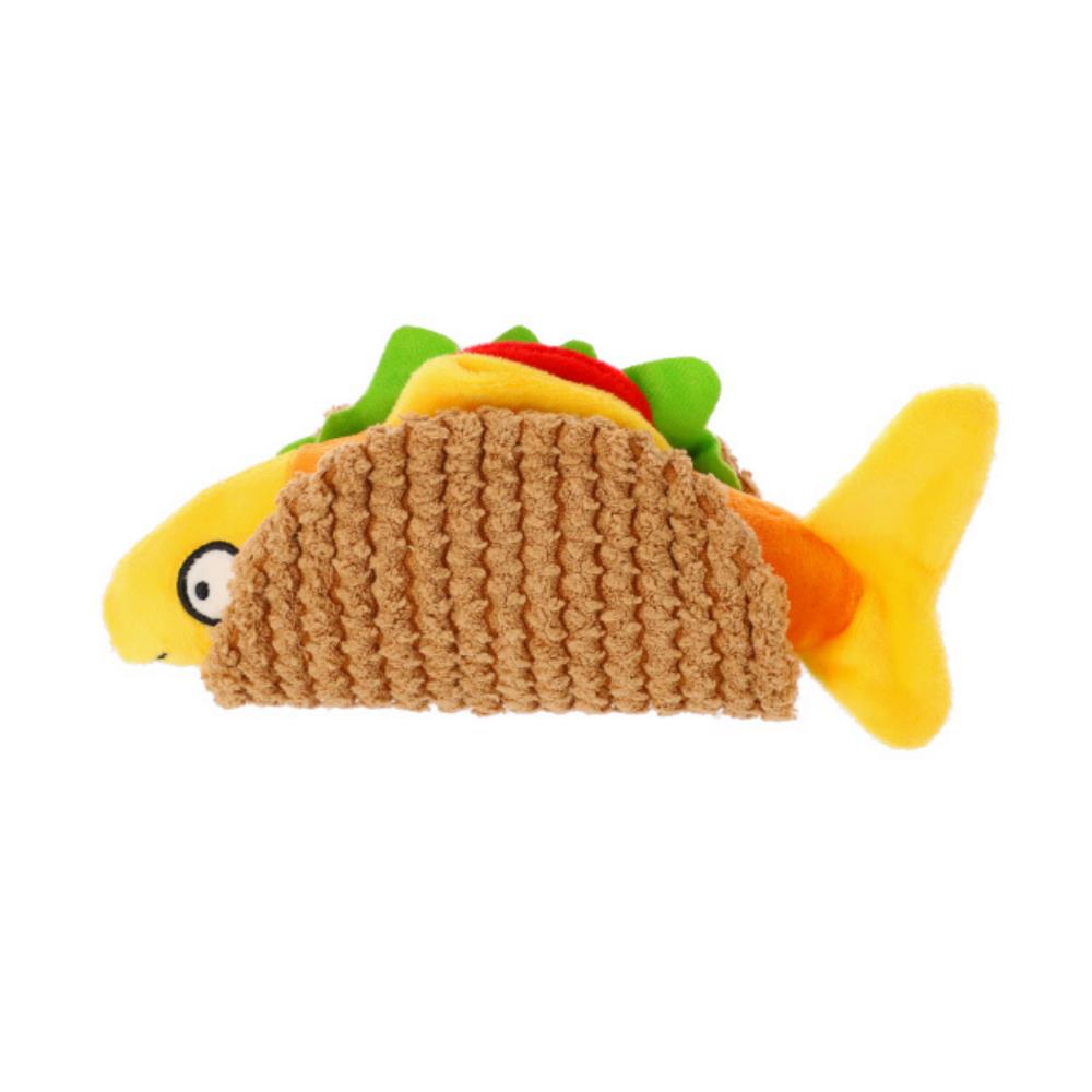 Plüschtier für Hund Spielzeug Quiecker Kuscheltier Taco 20 cm Hundespielzeug,Dingo,16992, 5904760169920