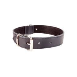 Hundehalsband aus weichem Leder soft schwarz Hund Halsband 45 cm lang