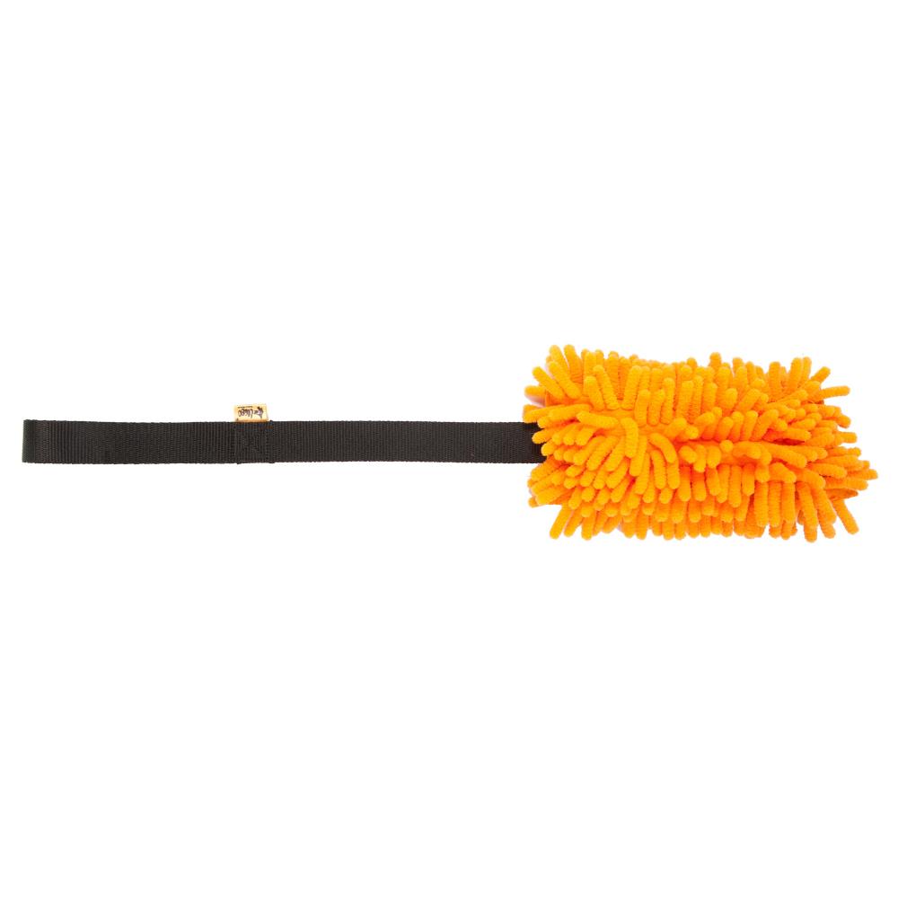 Hundespielzeug Quietsche Mopp Zerrspielzeug Spielzeug 50 - 55 cm schwarz orange,Dingo,15652, 5904760156524