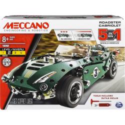 MECCANO 5in1 Cabrio Retro Reibung Set Auto Spielzeug Modellbausatz Bauspielzeug