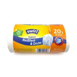Swirl Müllbeutel 20 L 20 Stück Mülltüten Abfallbeutel Abfalltüten reißfest dicht,Swirl,21640, 4008871216403