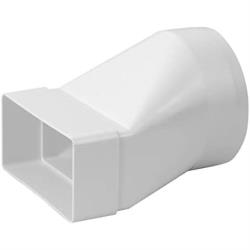 EUROPLAST Übergangsstück Adapter Ø100mm/55x110mm Flachkanal Rundrohr Abluftkanal