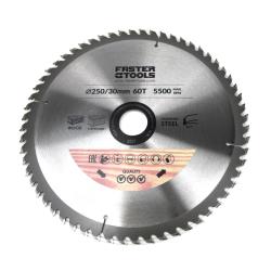 HM- Kreissägeblatt 250 x 30 mm Sägeblatt Sägescheibe Holzbearbeitung 60 Zähne,FASTER TOOLS ,3331, 5907078933313