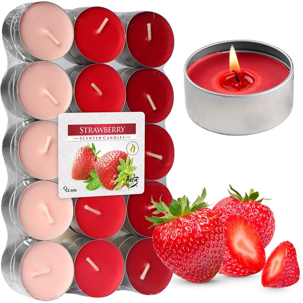 Bild 1: Duftende Teelichter 30er Set Erdbeeren Duft Duftkerzen Teelicht Duftteelichter Duftende Teelichter 30er Set Erdbeeren Duft Duftkerzen Teelicht Duftteelichter,Bispol,p15-30-73, 5906927030739