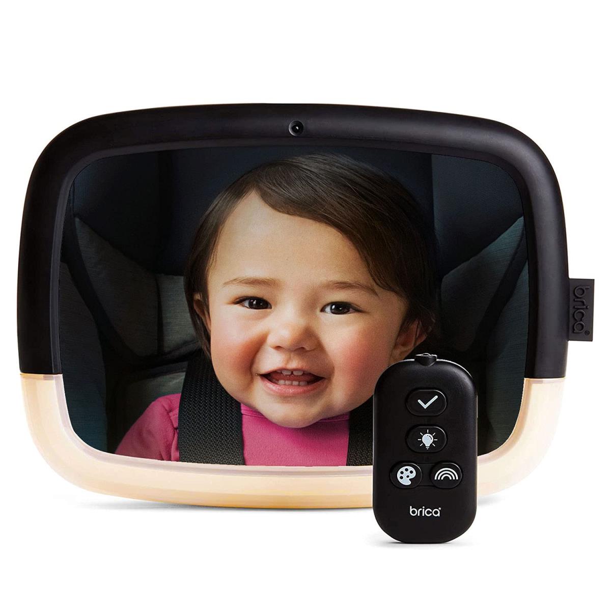 Munchkin Kind Rücksitzspiegel mit LED-Nachtlicht Weitwinkel Babyspiegel für Baby,Munchkin ,51938www, 5019090519380