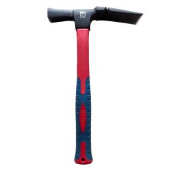 Maurerhammer mit Fiberglass Stiel und rutschfester Griff, 600g