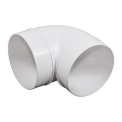 Abluftkanal Rund Ø100 mm Winkel 90° Kanalbogen Lüftung Bogen PVC