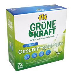 FIT Grüne Kraft Classic 72 Tabs Spülmaschinentabs Geschirrspültabs,Fit,4013162016280, 4013162016280